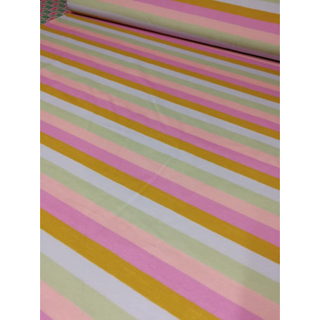 Rayures arc en ciel pastel Lillestoff