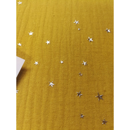 Double Gaze à étoiles brillantes dijonette