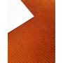 Velours stretch côtelé Rouille (rayures côtelées horizontales)