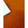 Velours stretch côtelé Rouille (rayures côtelées horizontales)