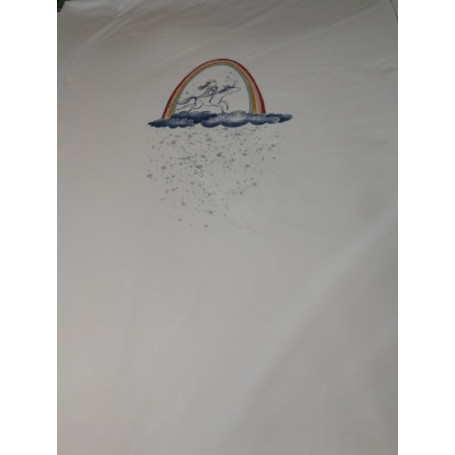 Panneau A la base de l'Arc en Ciel (arc en ciel et licornes)