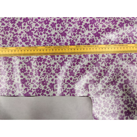 Jersey enduit petites violettes