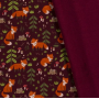 Sweat minkee Souches et renard (vin rouge)